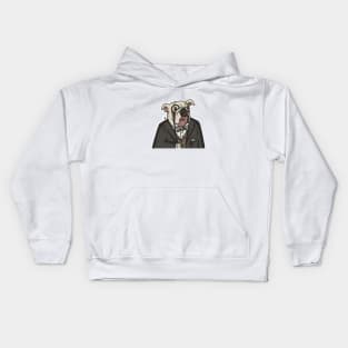 Apolo the Elegant English Bulldog Kids Hoodie